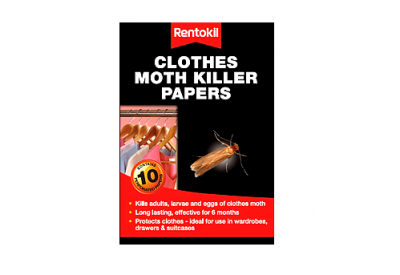 Rentokil Clothes Moth Killer Papers (pack of 10)